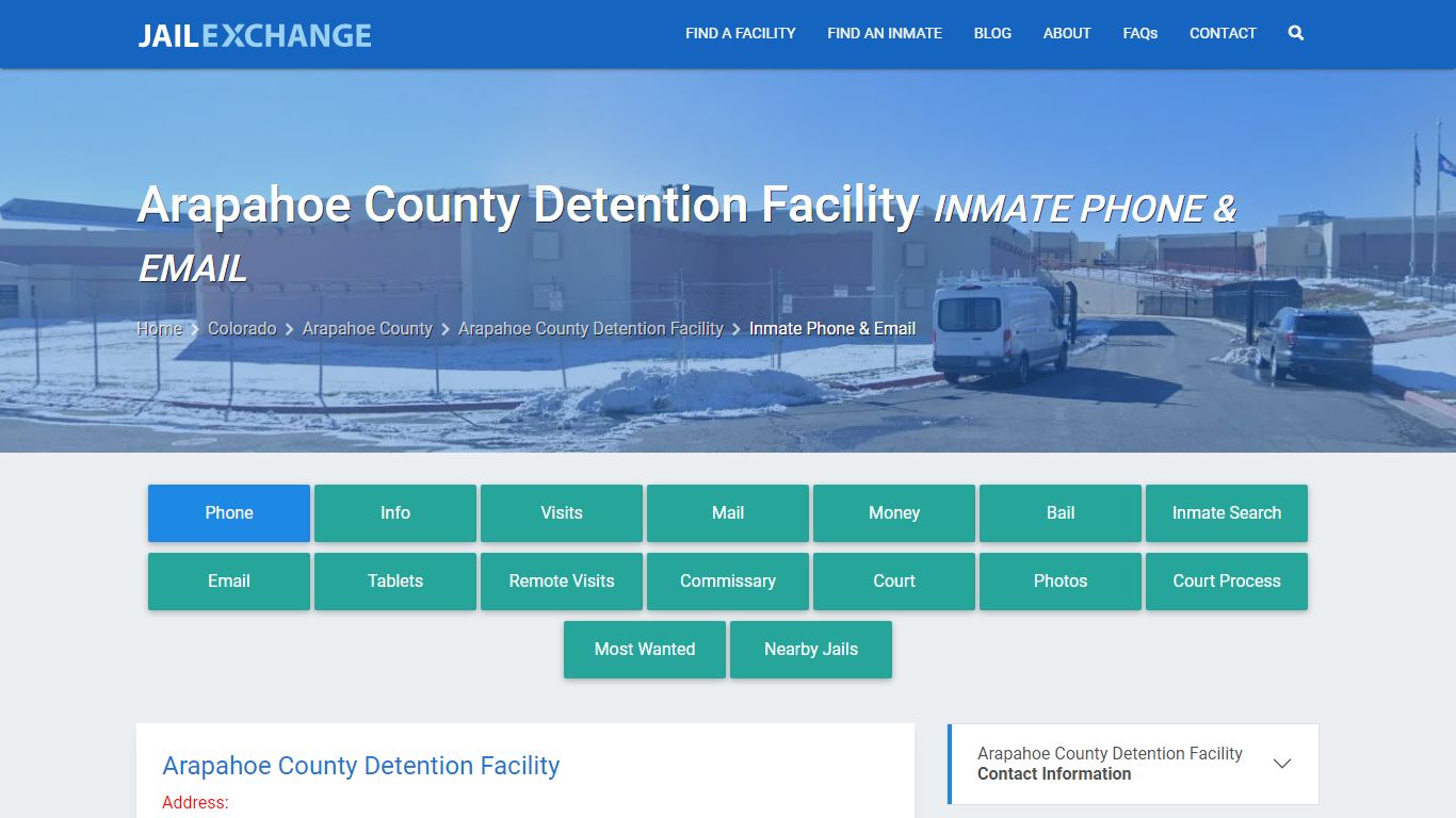 Inmate Phone - Arapahoe County Detention Facility, CO - Jail Exchange